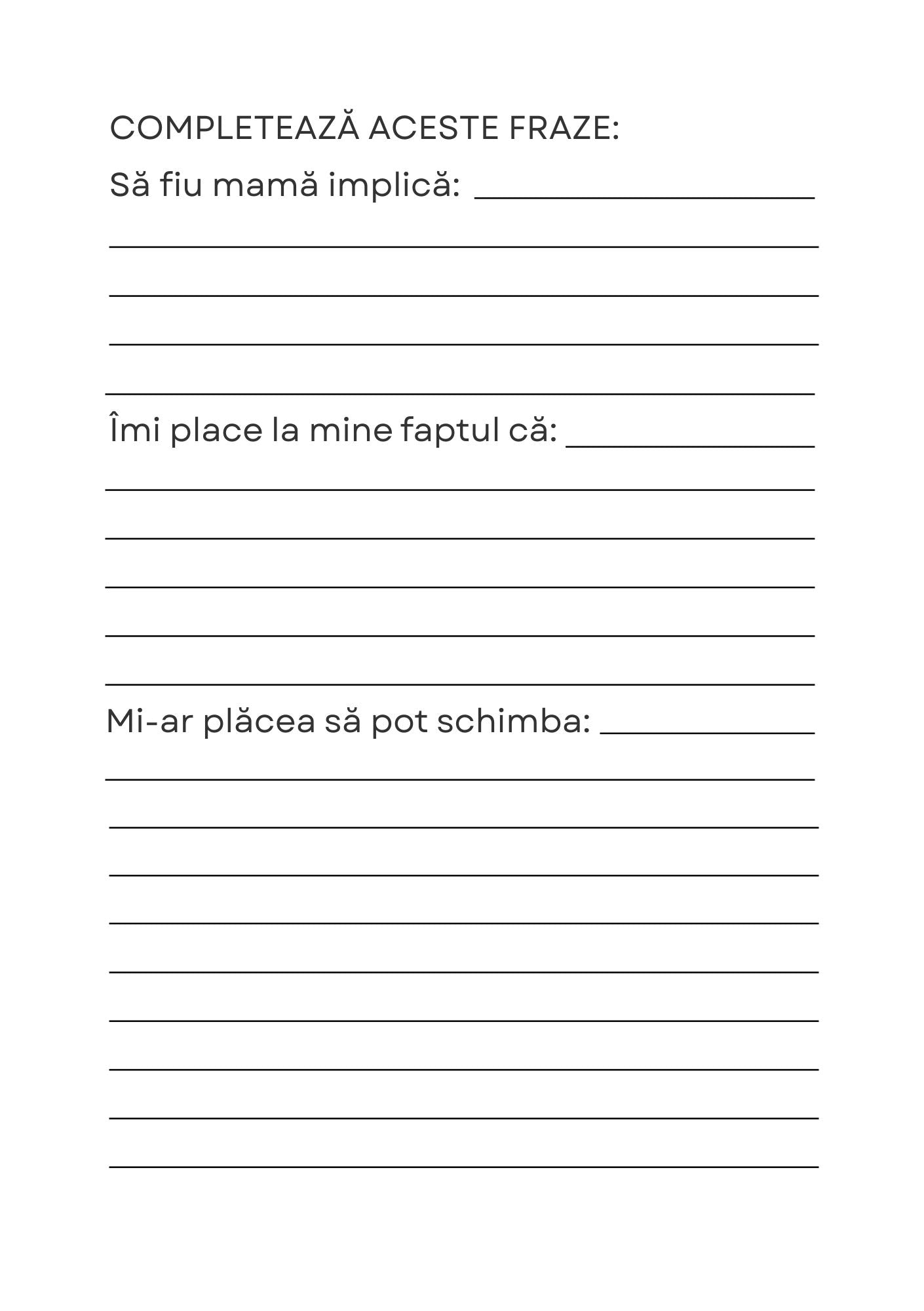 Jurnal recuperare postpartum