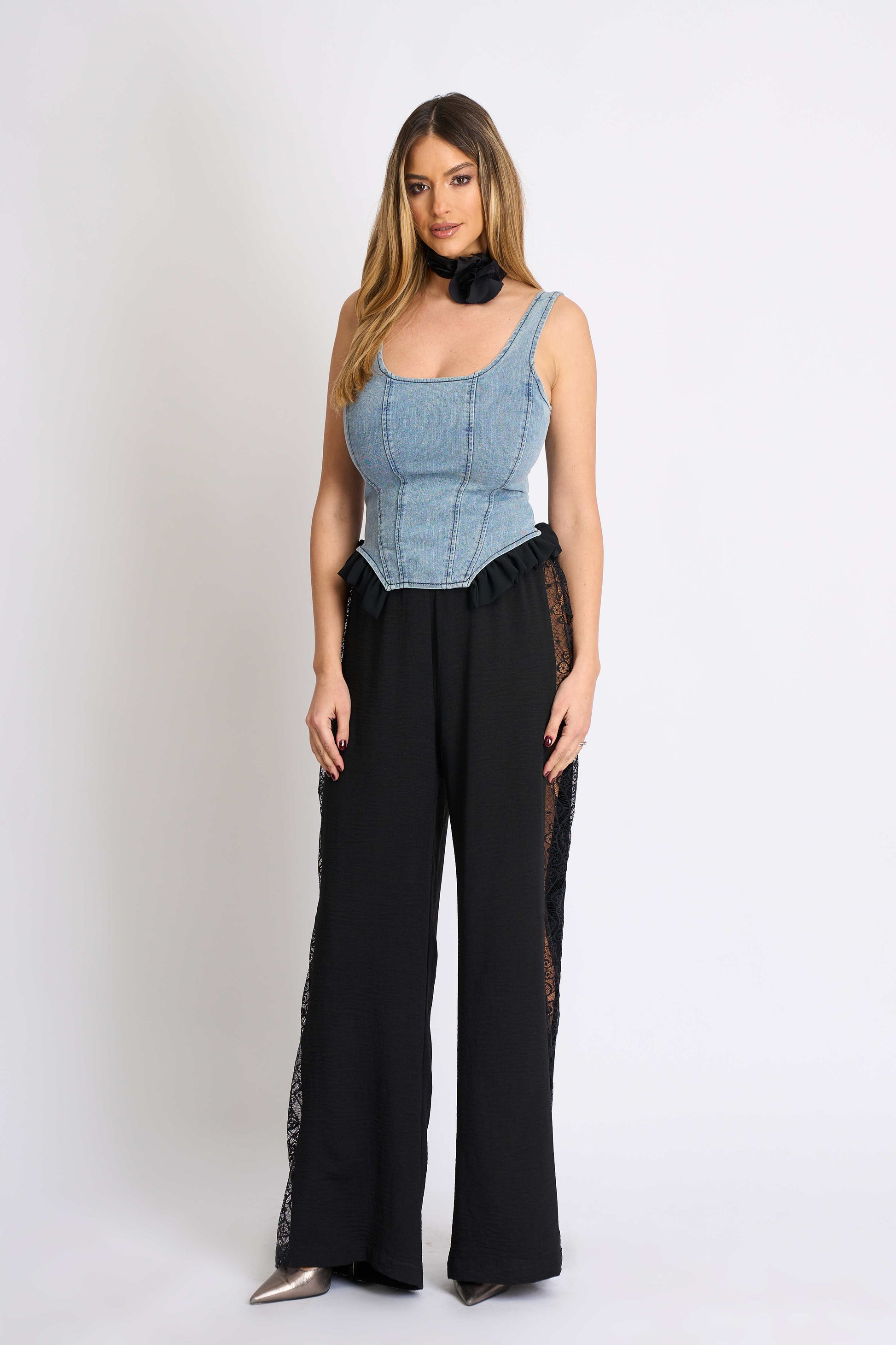 corset denim